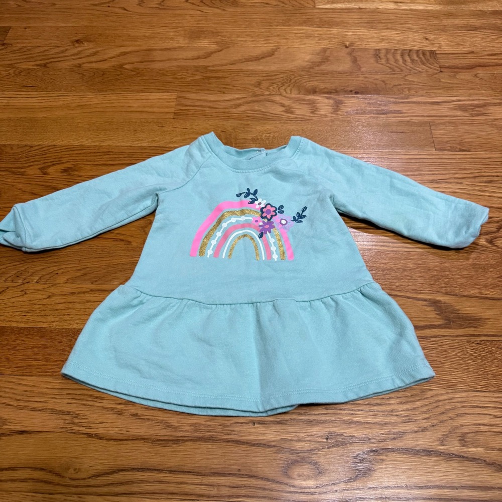 Koala Kids Baby Girl's 18M Long Sleeve Rainbow‎ Dress Cute Casual Outfit